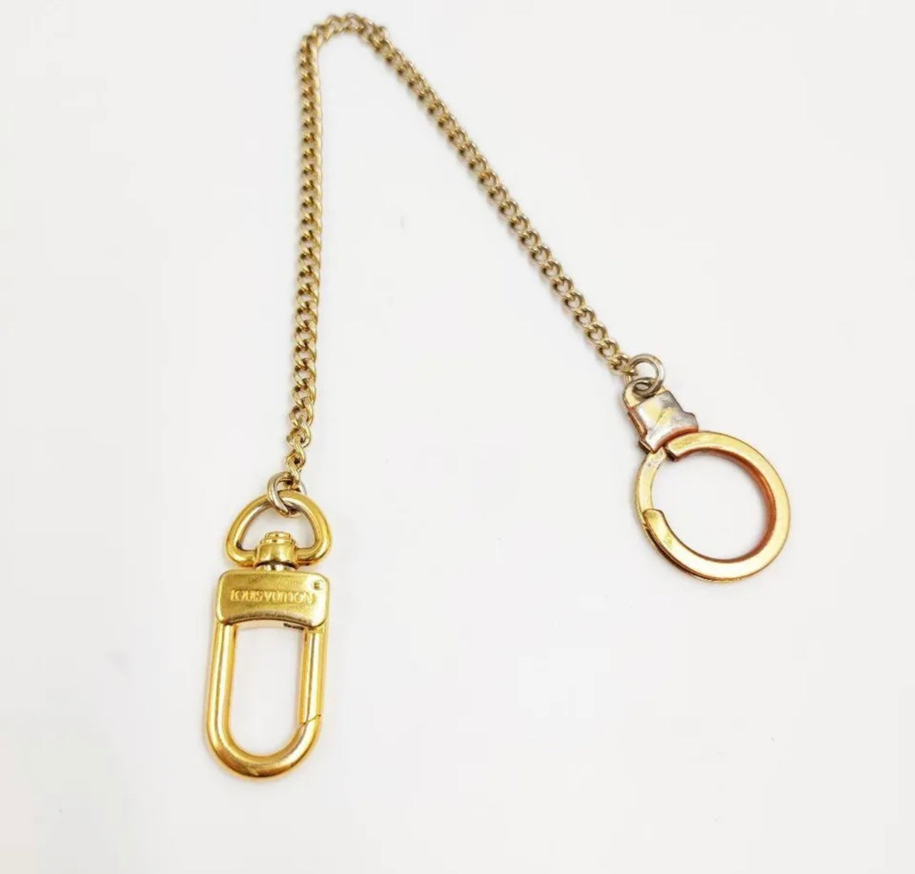 Louis Vuitton Chenne Ano Cles Key Chain Gold Key Charm